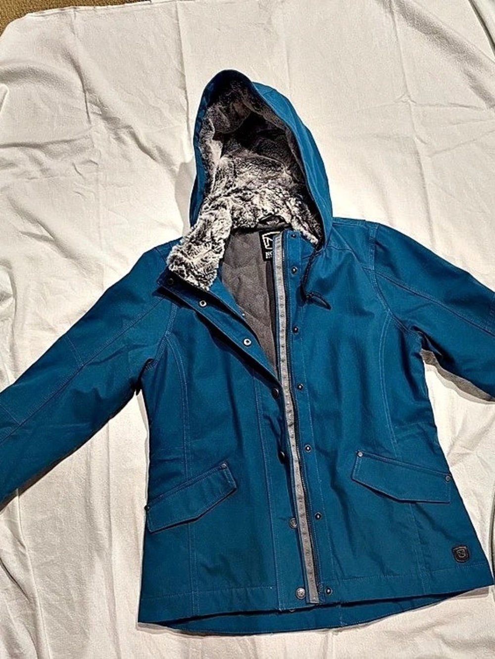 Blue Hooded Jacket
